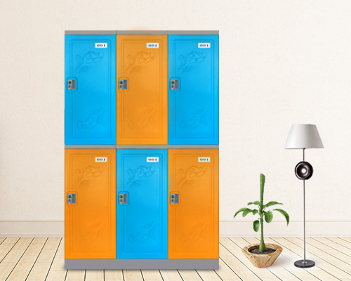二層塑料更衣柜儲(chǔ)物柜