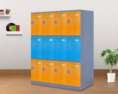 三層塑料更衣柜儲(chǔ)物柜